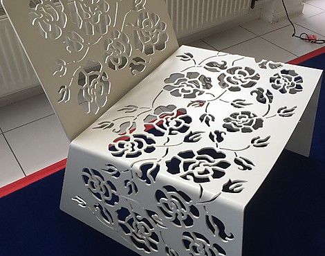 Designer-Sessel aus Metall - Vibieffe  Sessel Roses